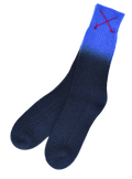 Dip-Dye Kaschmirsocken Indigo/Azur von Mell-o