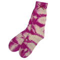 Tie-Dye Kaschmirsocken Fuchsia von Mell-o