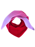 Kleiner Dip-Dye Dreieckschal Rot/Lila aus Kaschmir von Mell-o