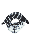 Tie-Dye Dreieckschal Offwhite/Schwarz aus Kaschmir von Mell-o