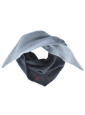 Kleiner Dip-Dye Dreieckschal Schwarz/Grau aus Kaschmir von Mell-o