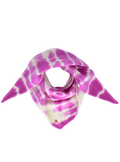 Tie-Dye Dreieckschal Offwhite/Fuchsia aus Kaschmir von Mell-o