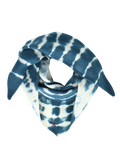 Tie-Dye Dreieckschal Offwhite/Flaschengrün aus Kaschmir von Mell-o